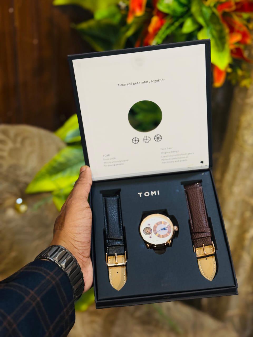 TOMI WITH BLACK&BROWN STRAP